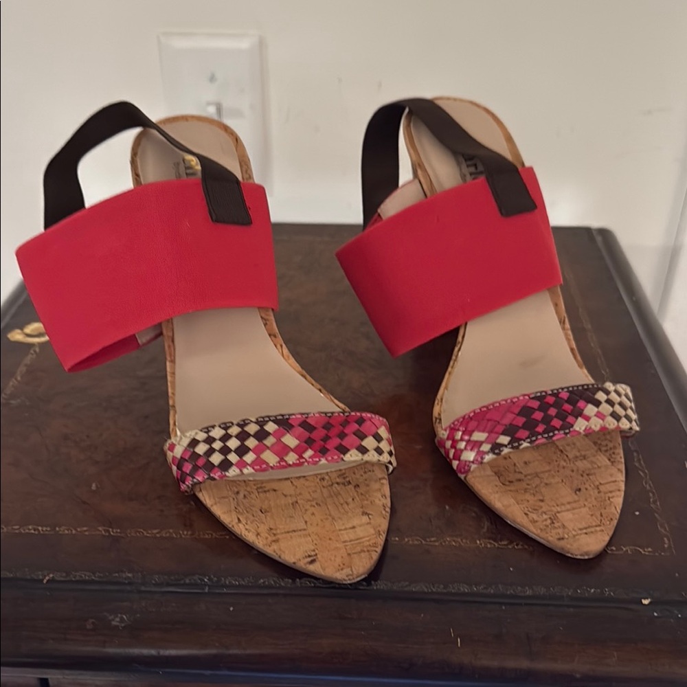 Stylish Red and Black Women's Sandals